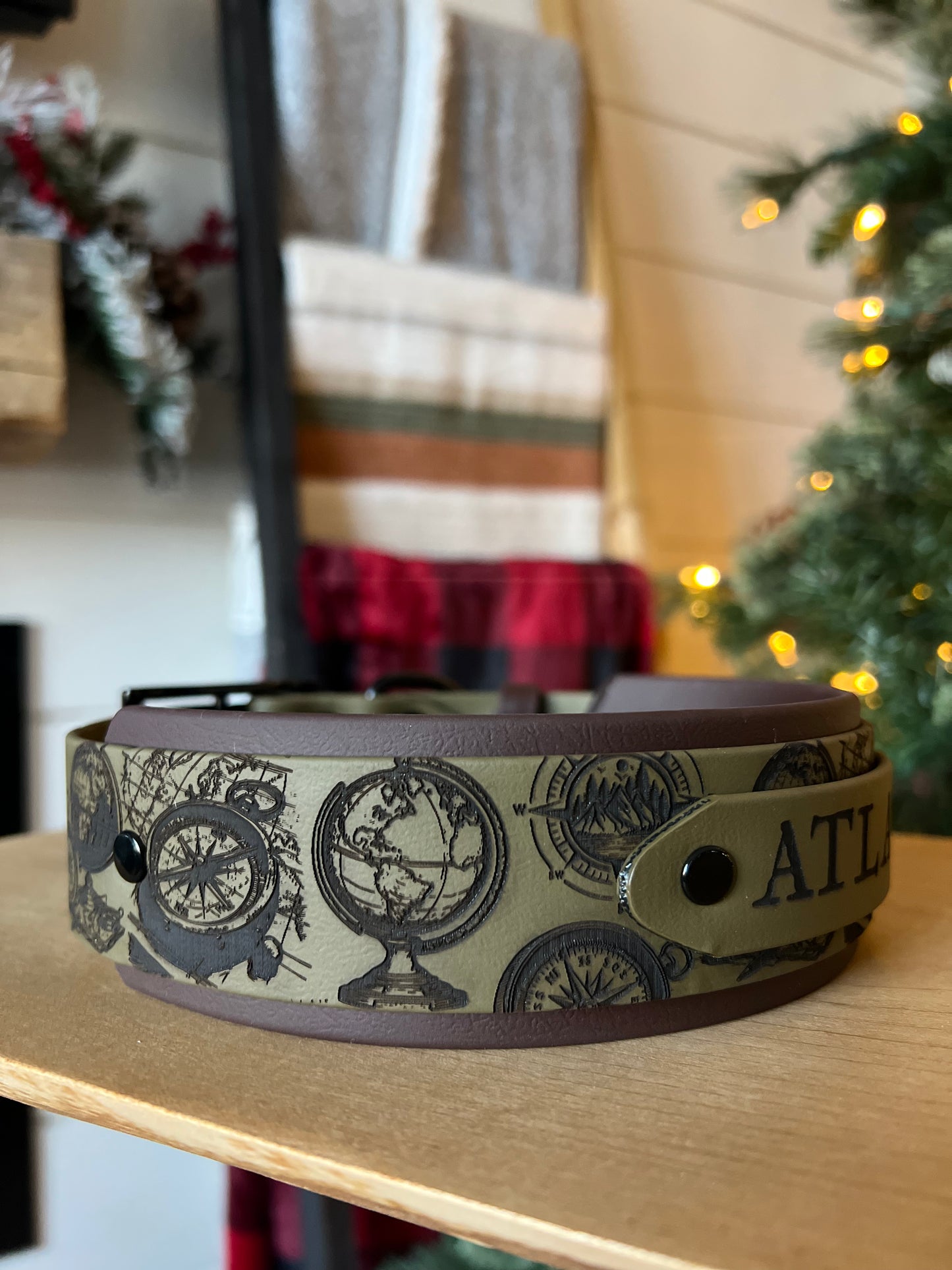 Engraved Double Stacked Collar