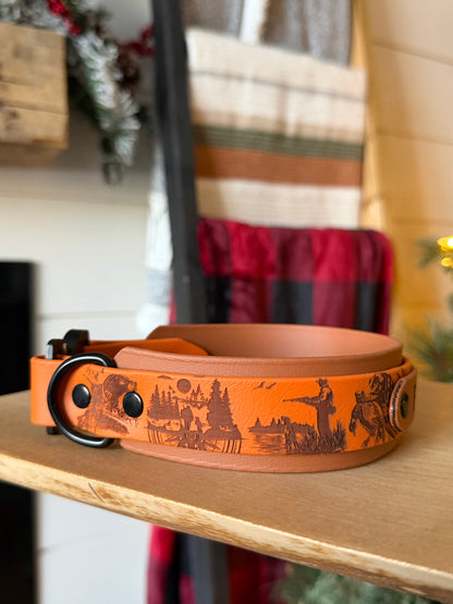 Engraved Cobra Buckle Collar