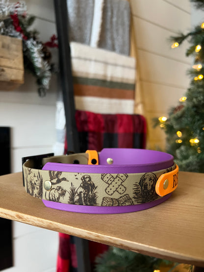 Engraved Double Stacked Collar