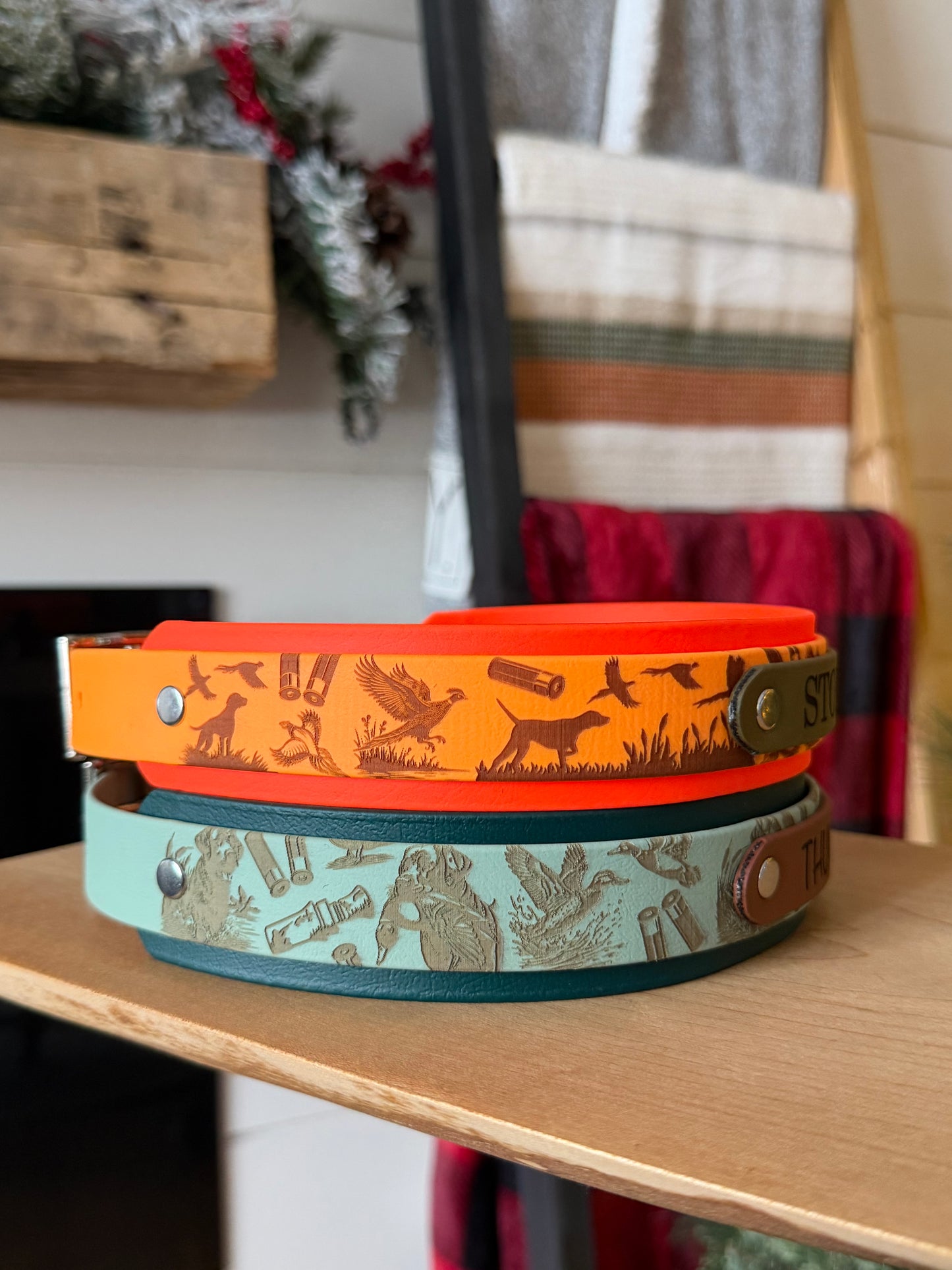 Engraved Double Stacked Collar